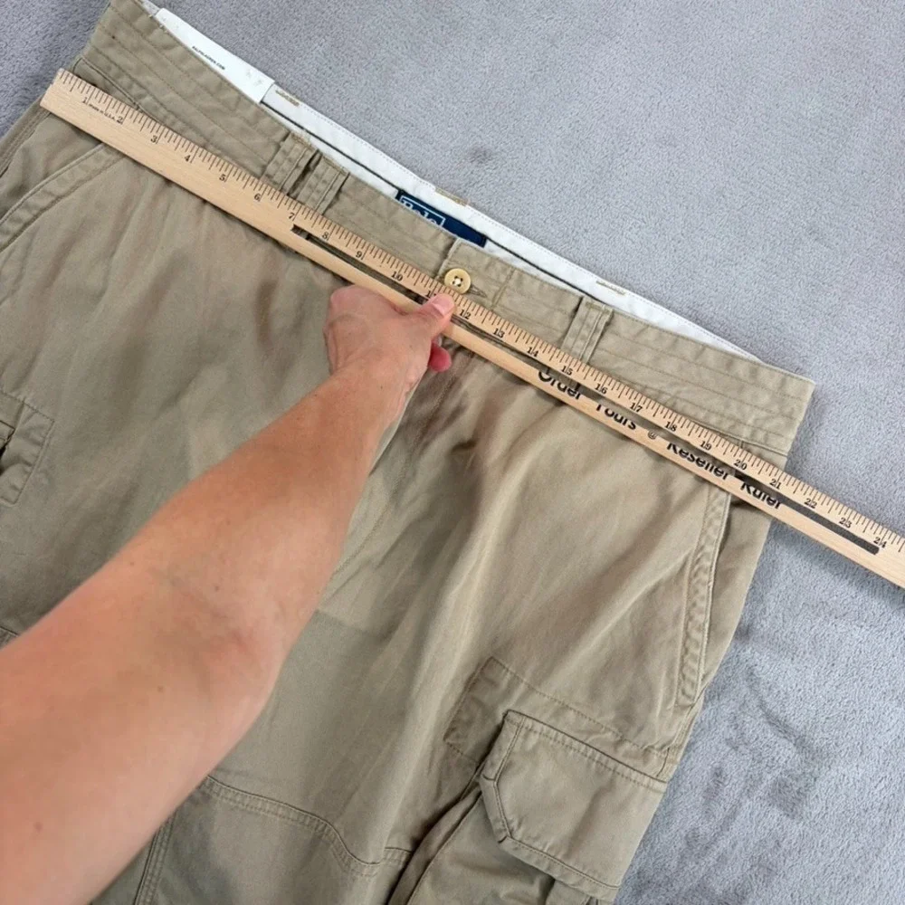 Vintage Polo Ralph Lauren Gellar Fatigue Cargo Shorts Soft Almond Men 40x10 NWT